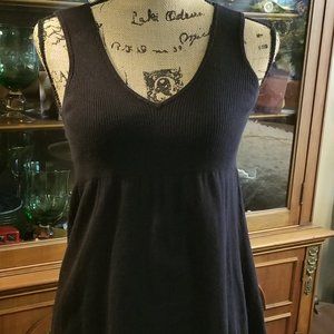 Max Studio black sheer bottom top XS